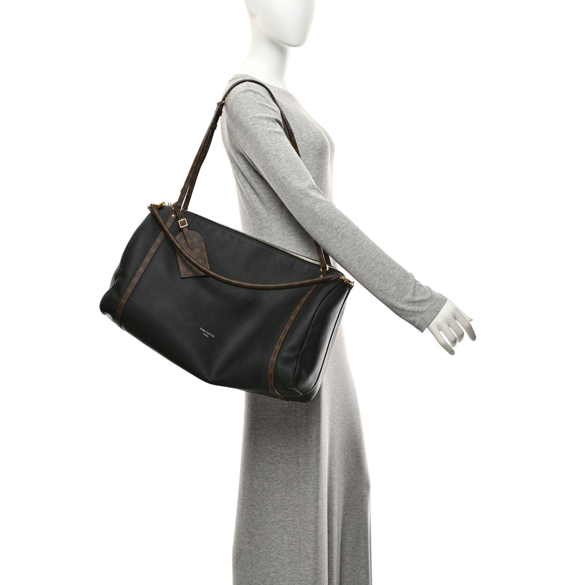Louis Vuitton Grained Calfskin Monogram Express Travel Black 2 of 9