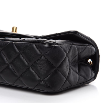 Chanel Lambskin Quilted Mini Rectangular Pearl Crush Flap Black 7 of 12
