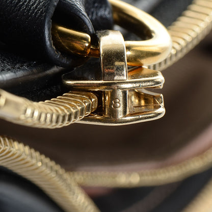 Chloe Sheepskin Perforated Medium Marcie Satchel Black 9 of 9