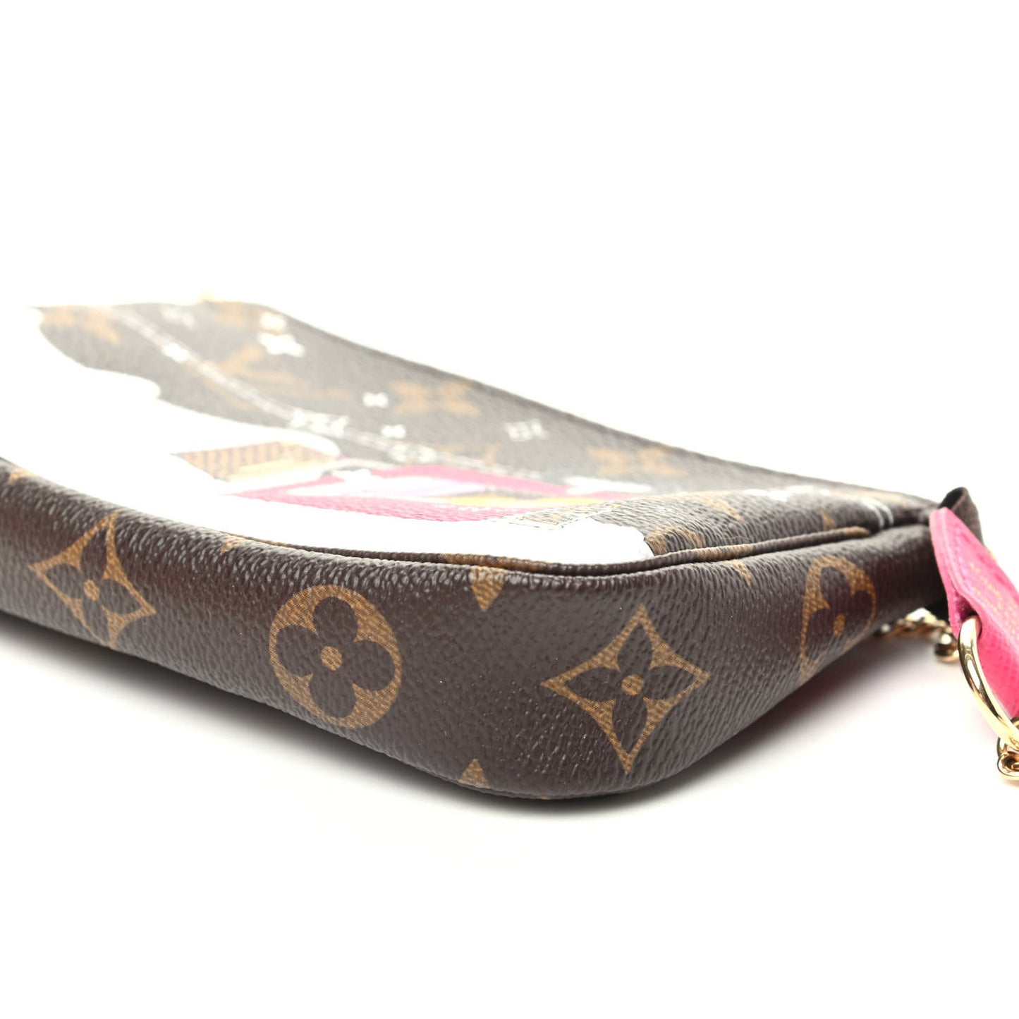 Monogram 2019 Christmas Animation Mini Courchevel Pochette Accessories Fuchsia