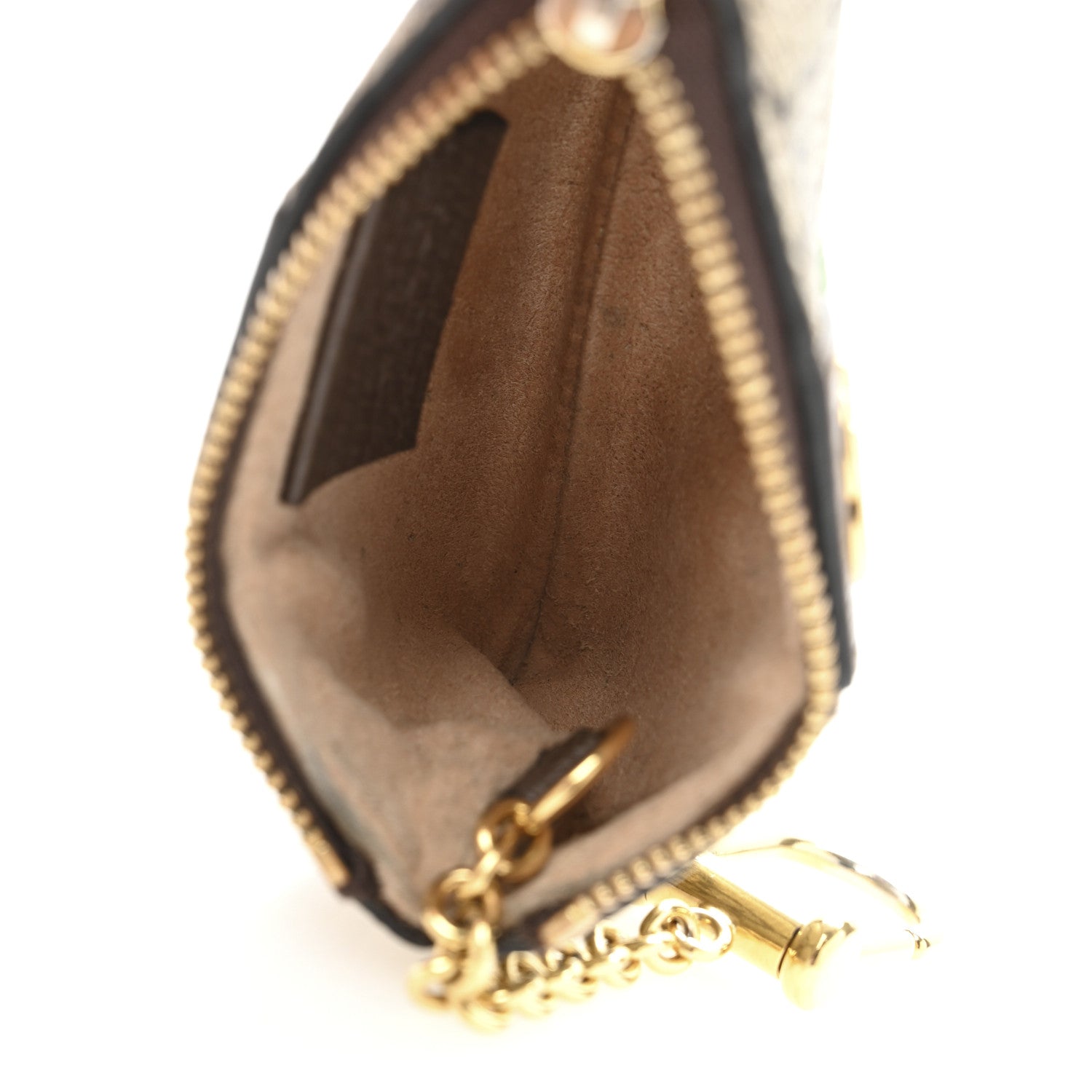 Gucci GG Supreme Monogram Web Ophidia Key Case Beige New Acero 5 of 9