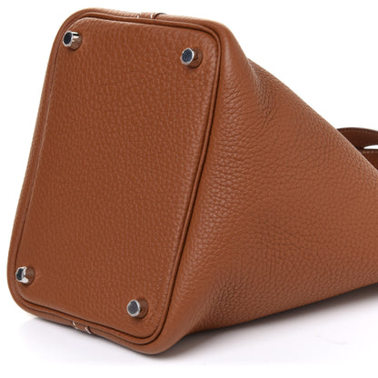 Hermes Taurillon Clemence Picotin Lock 18 PM Gold 9 of 10