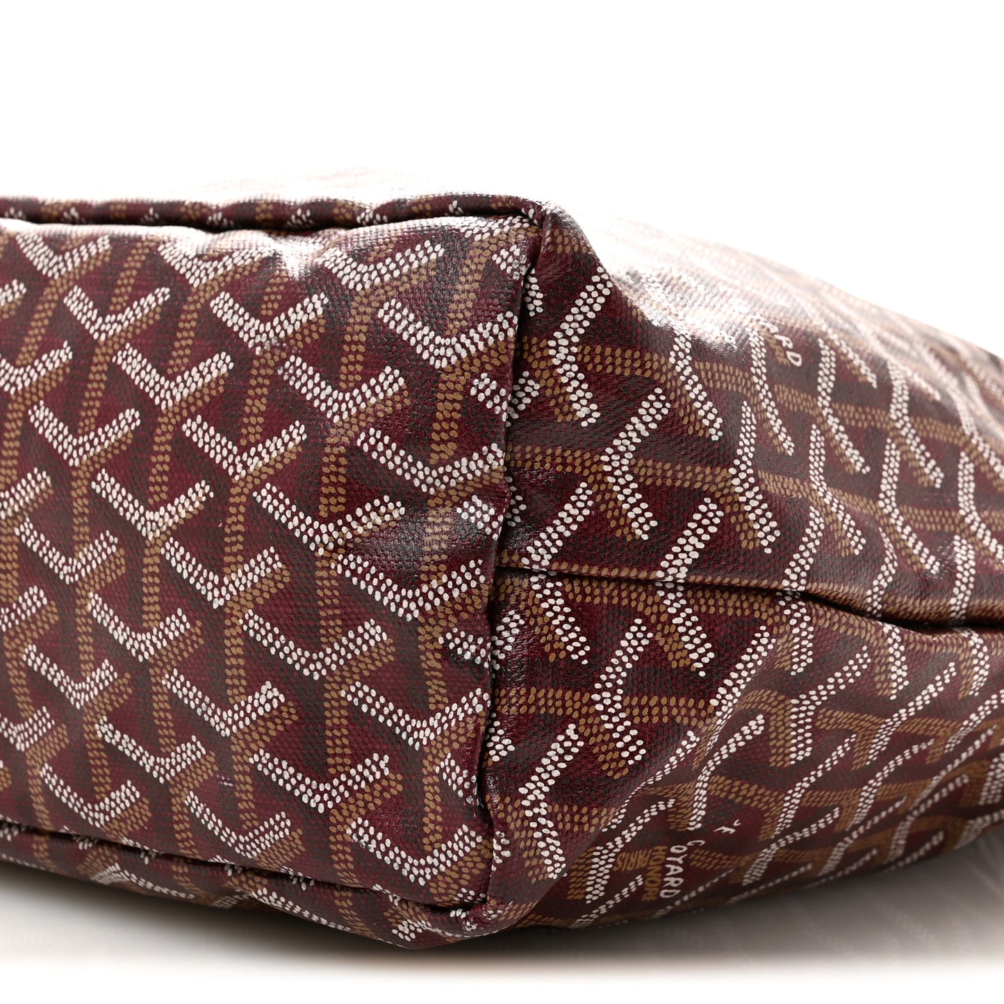 Goyardine Fidji Zip Hobo Burgundy