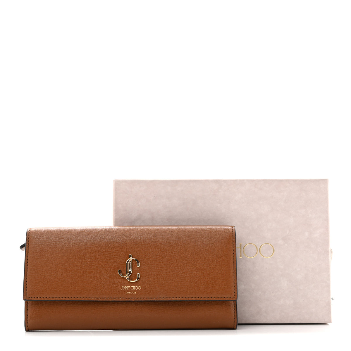 Jimmy Choo Calfskin Martina Continental Wallet Brown 12 of 12