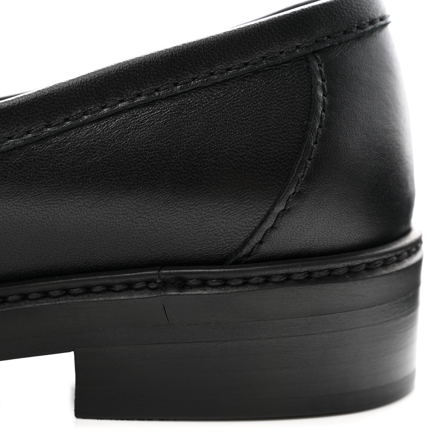 Chanel Lambskin Quilted CC Turnlock Loafers 37 Black 11 of 12