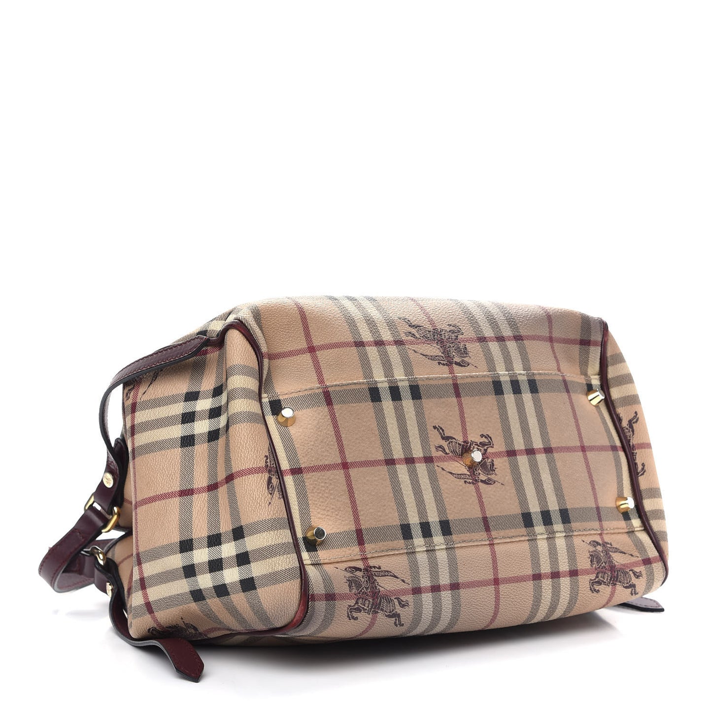 Haymarket Check Small Canterbury Tote Burgundy