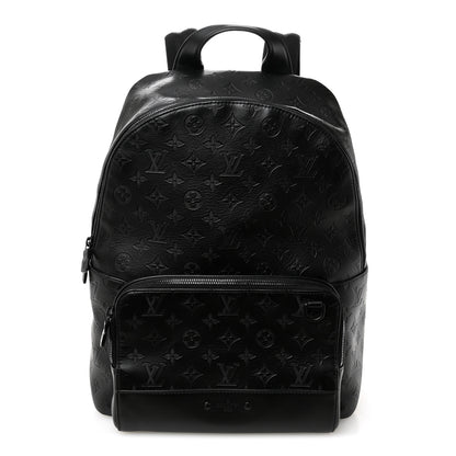Louis Vuitton Calfskin Monogram Shadow Racer Backpack Black 1 of 9