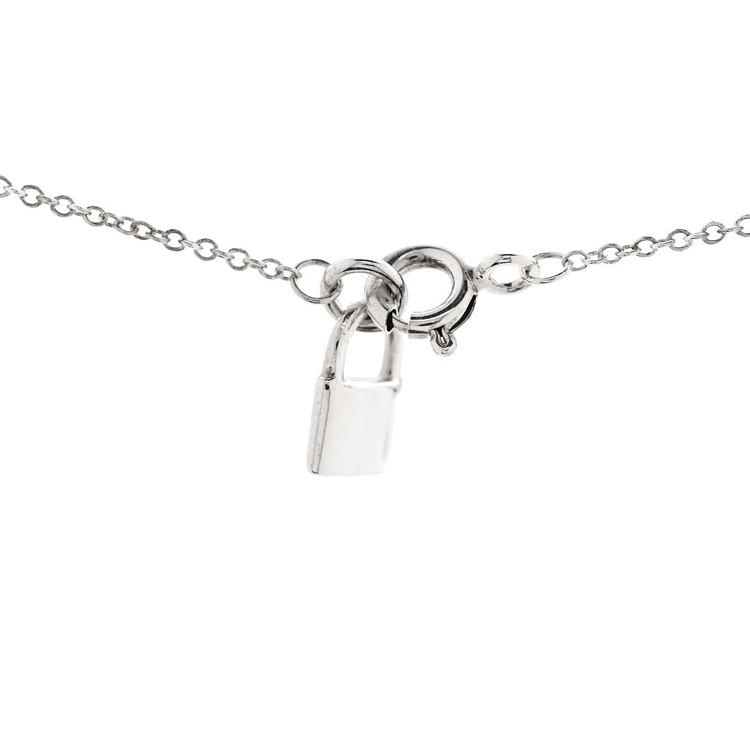Tiffany Sterling Silver Return To Tiffany Love Heart Tag Key Pendant Necklace 4 of 6