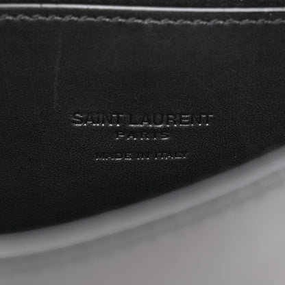 Saint Laurent Smooth Calfskin Classic Monogram Small Kaia Satchel Black 7 of 9