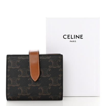 Celine Canvas Triomphe Small Strap Wallet Tan 10 of 10