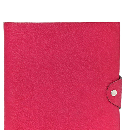 Hermes Togo Ulysse MM Notebook Cover Rose Shocking 9 of 15