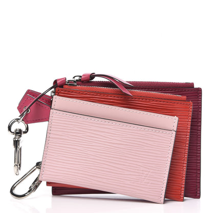 Louis Vuitton Epi Trio Card Case Wallet Rose Ballerine Rouge Fuchsia 3 of 7