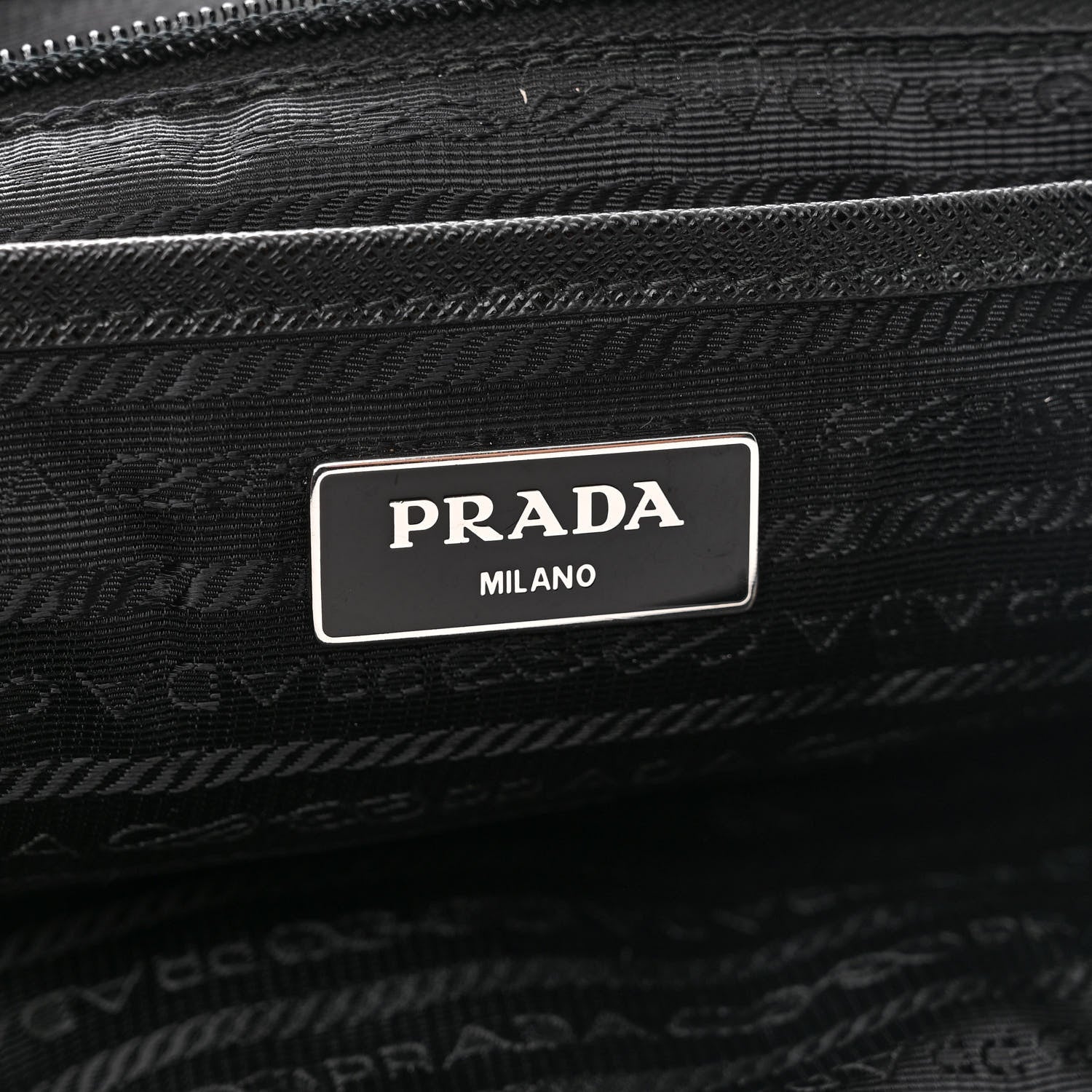 Prada Tessuto Nylon Saffiano Vela Backpack Black 7 of 11