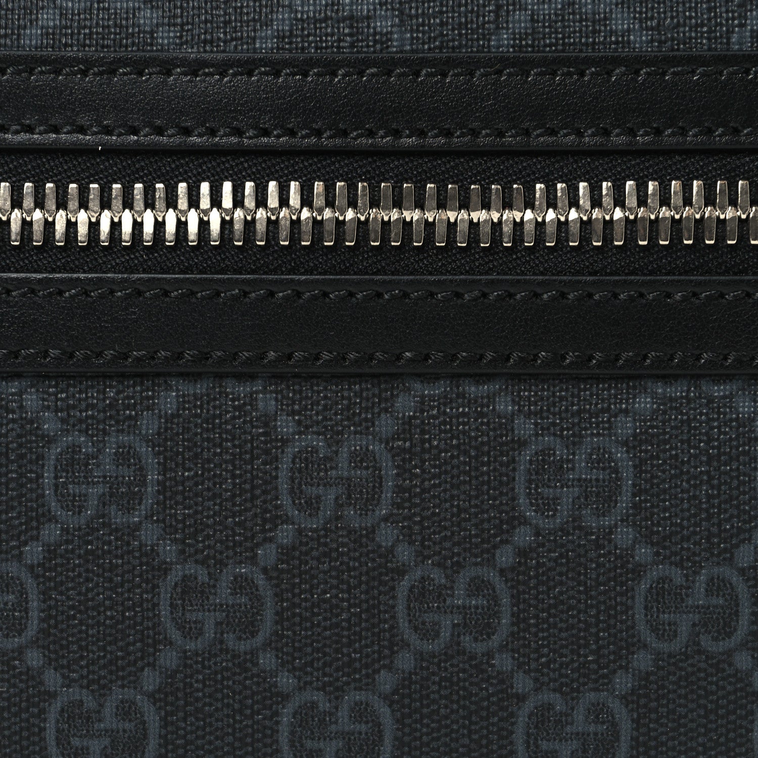 Gucci Soft GG Supreme Monogram Web Belt Bag Black Grey 8 of 10
