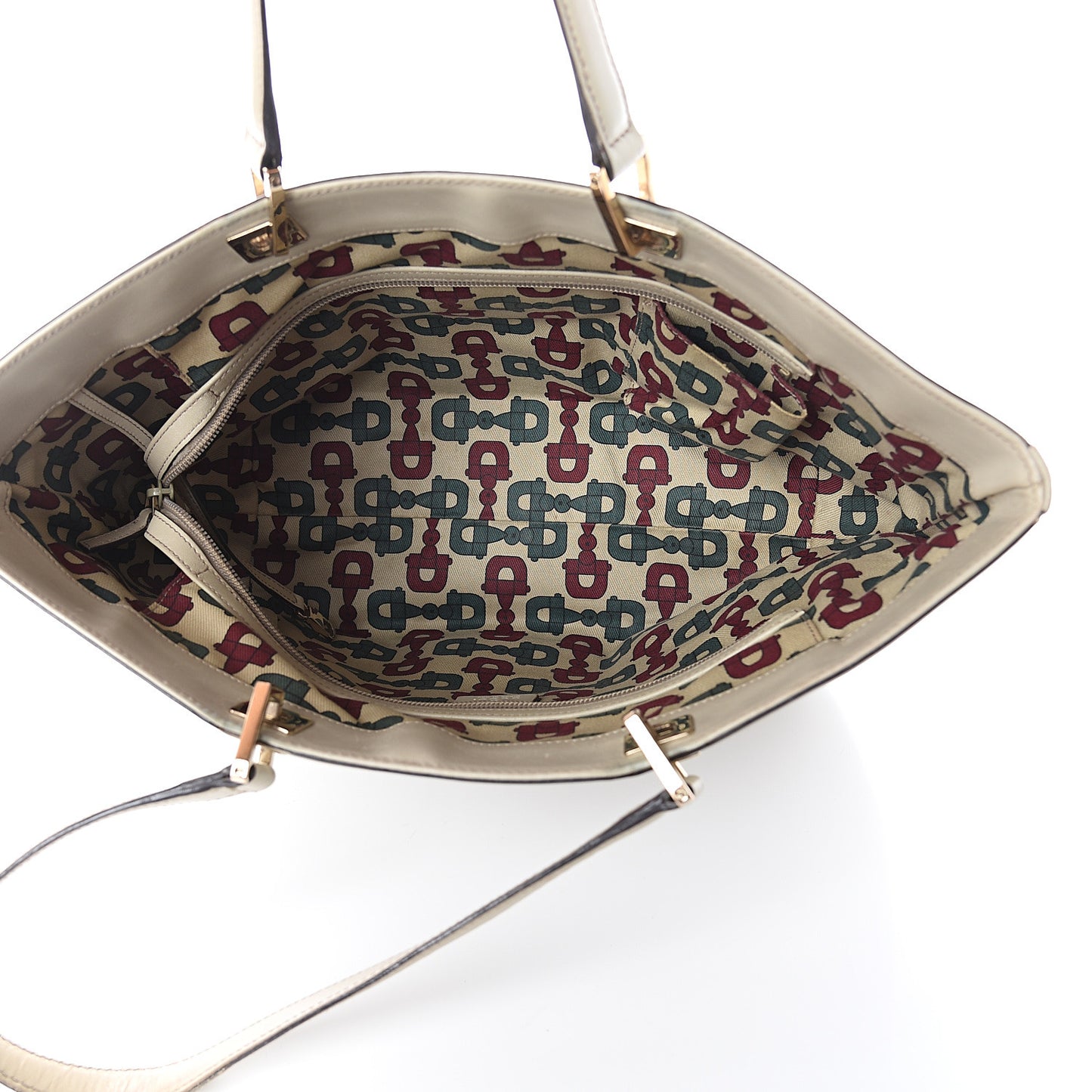 Guccissima Large Punch Tote Ivory