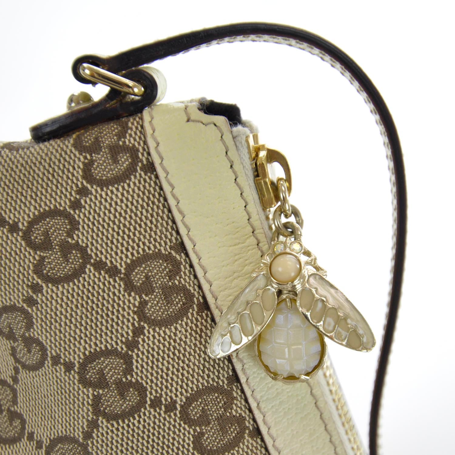 Gucci Monogram Bumble Bee Charm Pochette 7 of 11