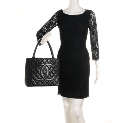 Chanel Caviar Medallion Tote Black 2 of 7