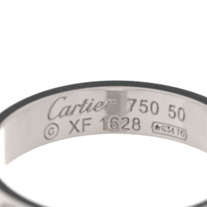 Cartier 18K White Gold 3.5mm LOVE Wedding Band Ring 50 5.25 4 of 5