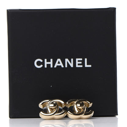 Chanel Metal CC Turnlock Earrings Gold 5 of 5