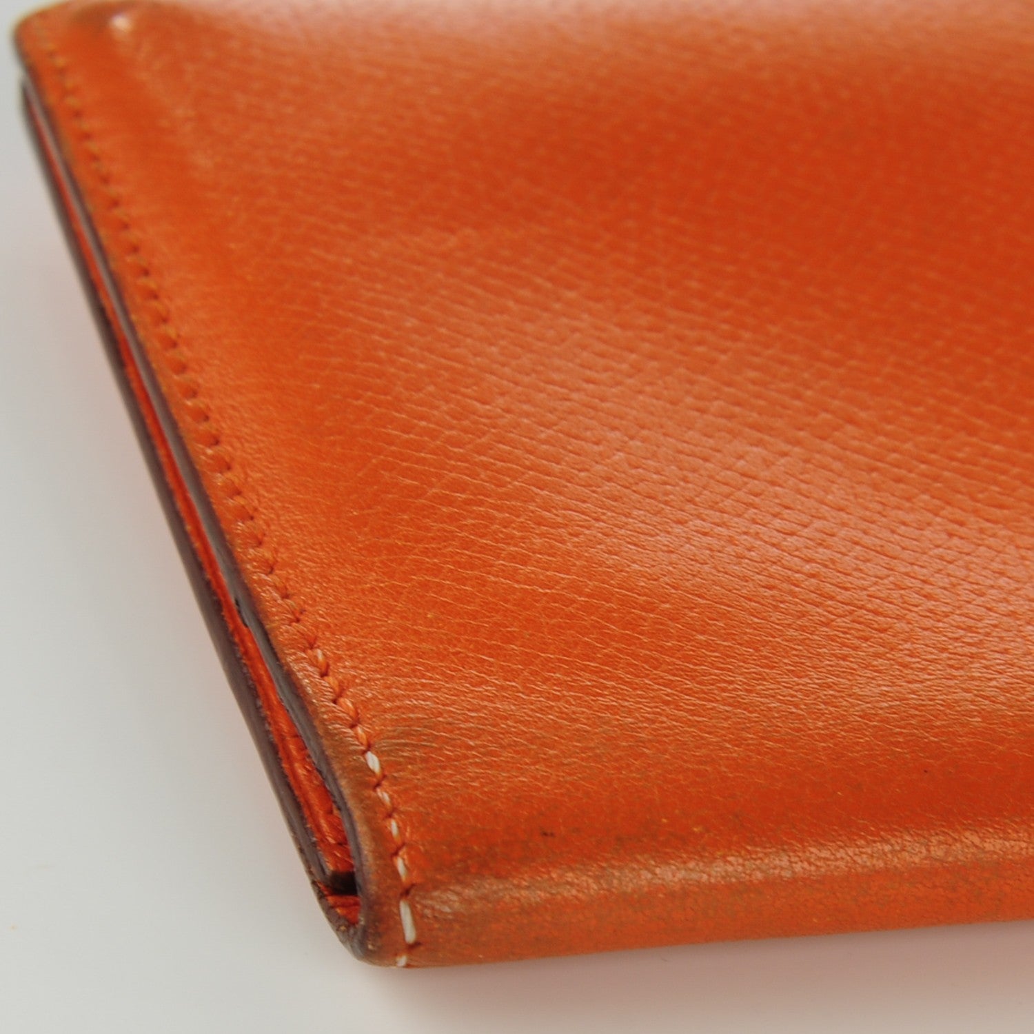 Hermes Epsom Bearn Gusset Wallet Orange 12 of 15