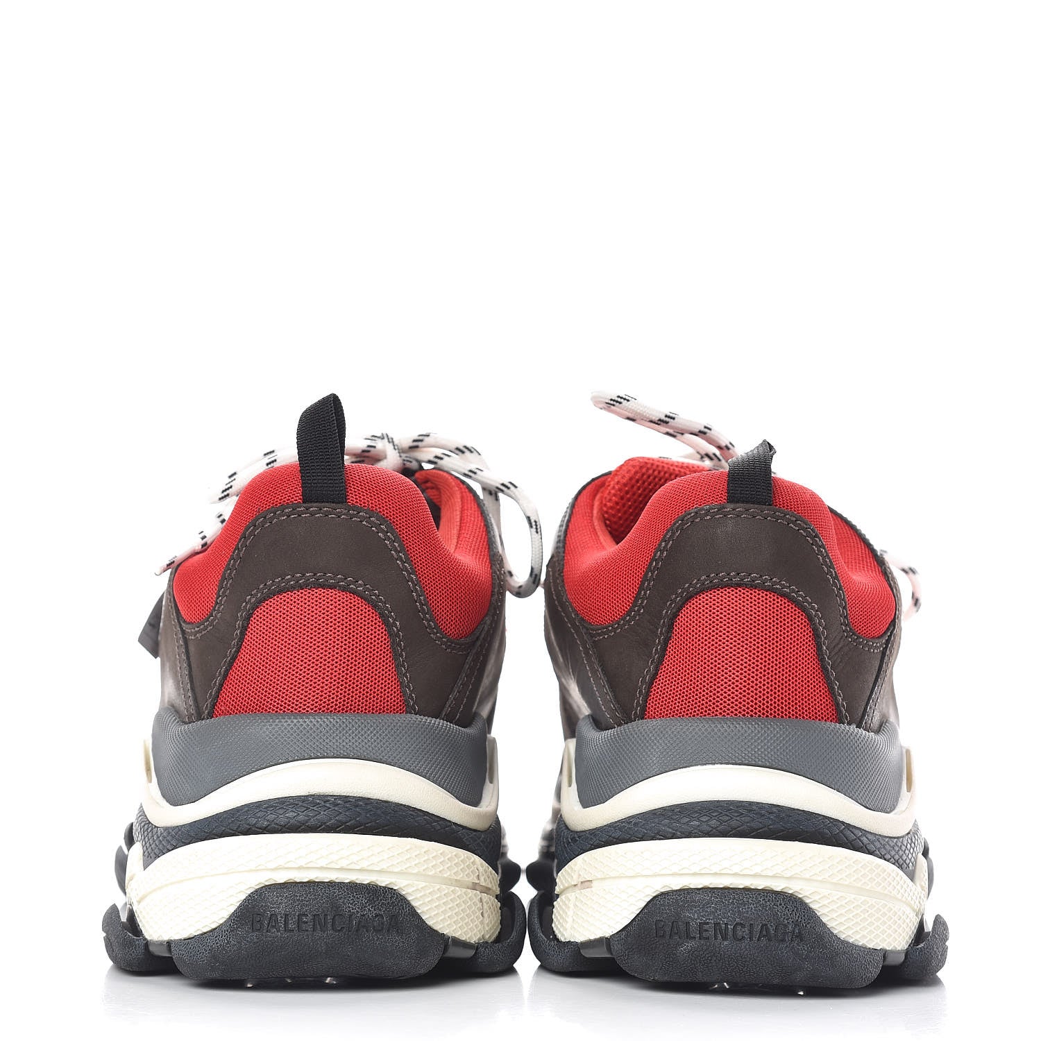 Balenciaga Fabric Mesh Mens Triple S Sneakers 47 Rouge Black 5 of 17