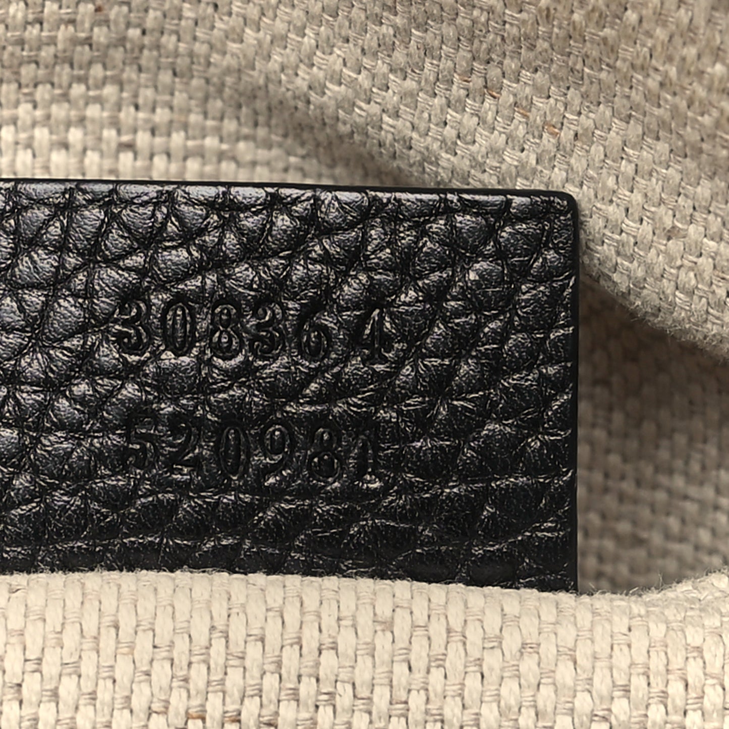 Pebbled Calfskin Small Soho Disco Bag Black