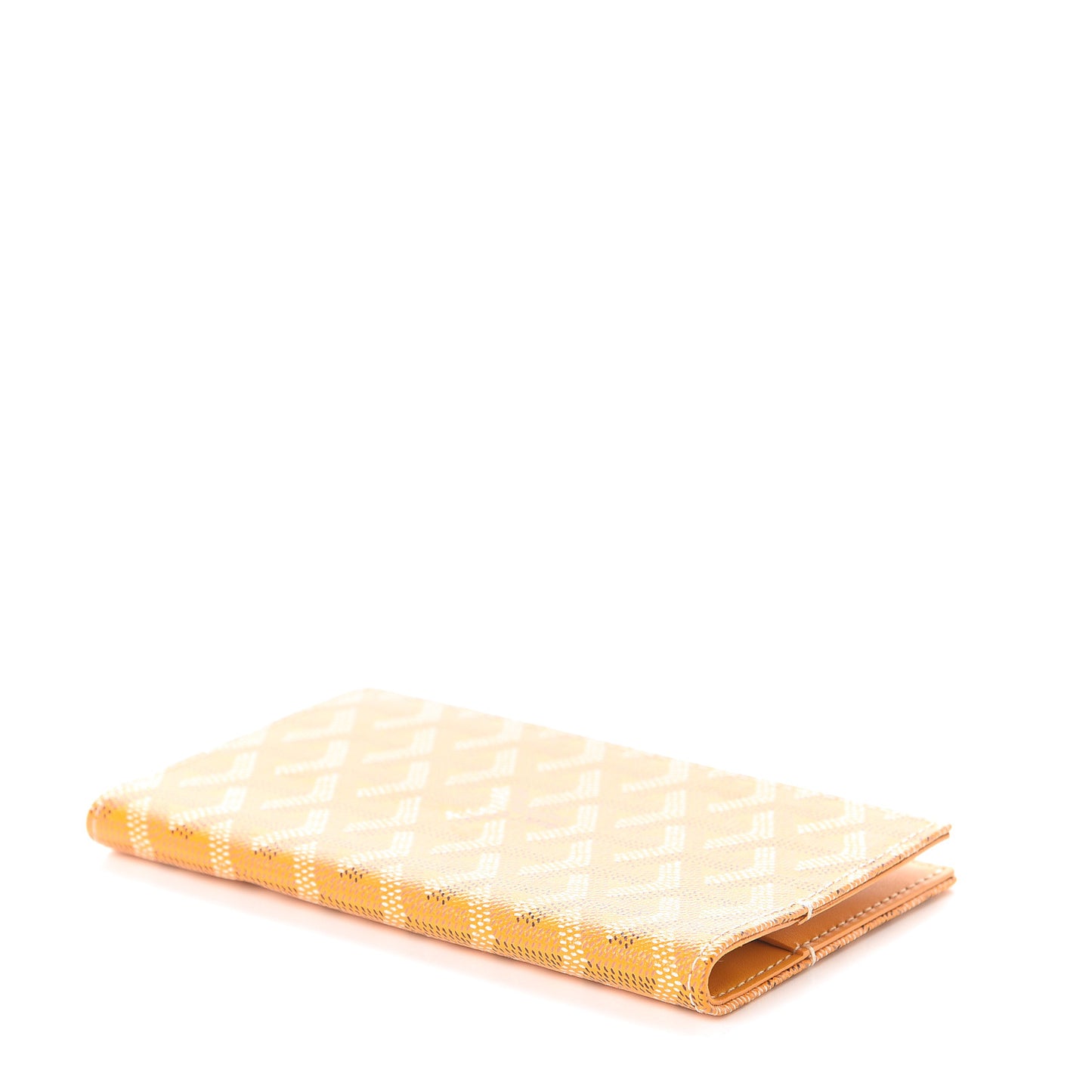Goyardine Passport Holder Yellow