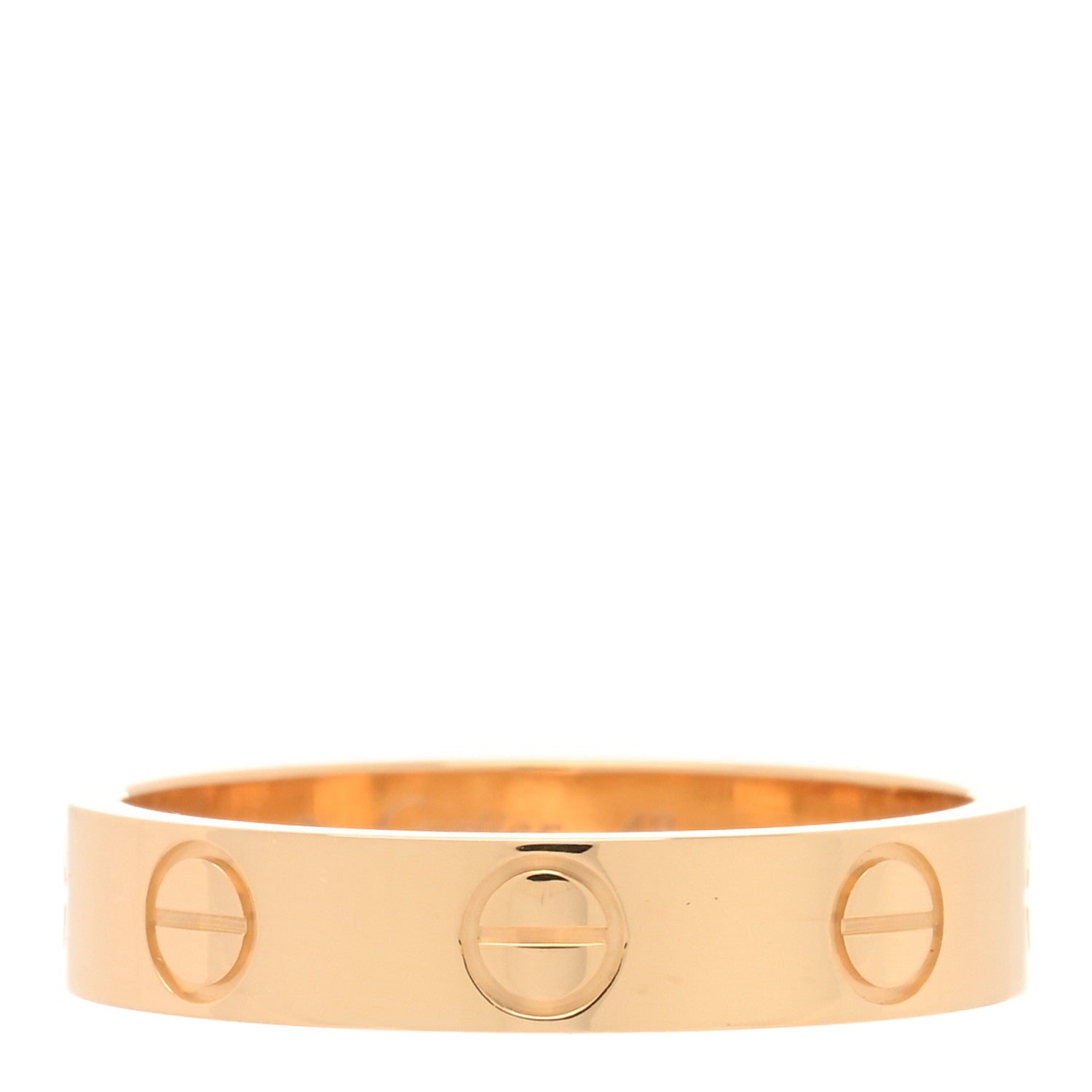 Cartier 18K Yellow Gold 3.5mm LOVE Wedding Band Ring 48 4.5 1 of 4