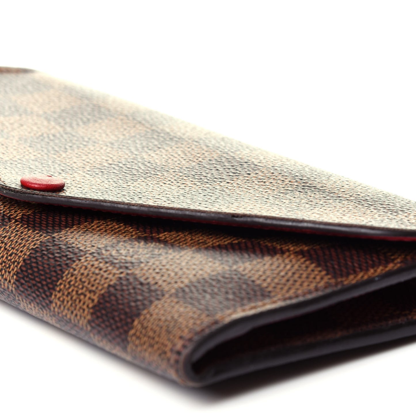Damier Ebene Josephine Wallet Red
