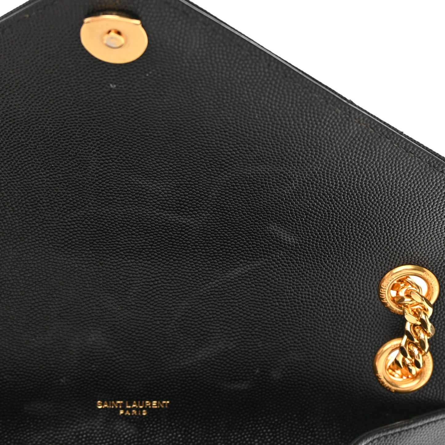 Grain De Poudre Textured Mixed Matelasse Triquilt Medium Monogram Satchel Black