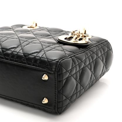 Christian Dior Lambskin Cannage Small Lucky Badges My Lady Dior Black 10 of 11