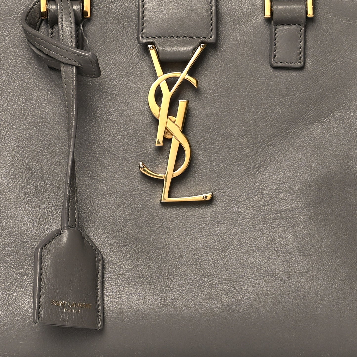 Calfskin Monogram Baby Cabas Fog