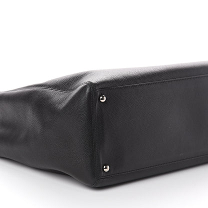Chanel Calfskin Cerf Executive Shopper Tote Black 7 of 8