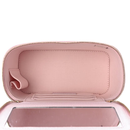 Chanel Caviar Quilted Small Tiny CC Vanity Case With Chain Light Pink 5 of 10
