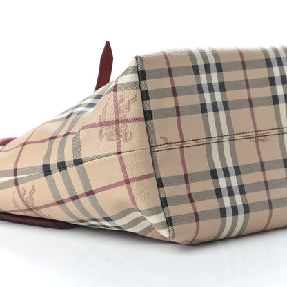 Burberry Haymarket Check Small Salisbury Tote Military Red 6 of 10