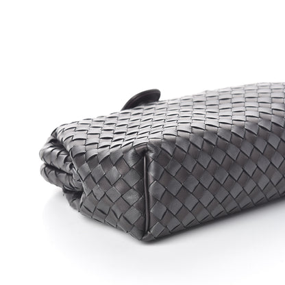 Bottega Veneta Metallic Nappa Intrecciato The Lauren 1980 Clutch Quetsche Antique Silver 7 of 8