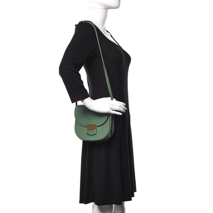 Celine Grained Calfskin Small Trotteur Light Forest 2 of 11