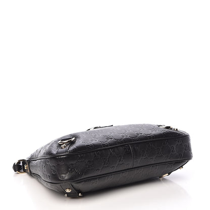 Gucci Guccissima Medium Abbey D Ring Hobo Black 4 of 13