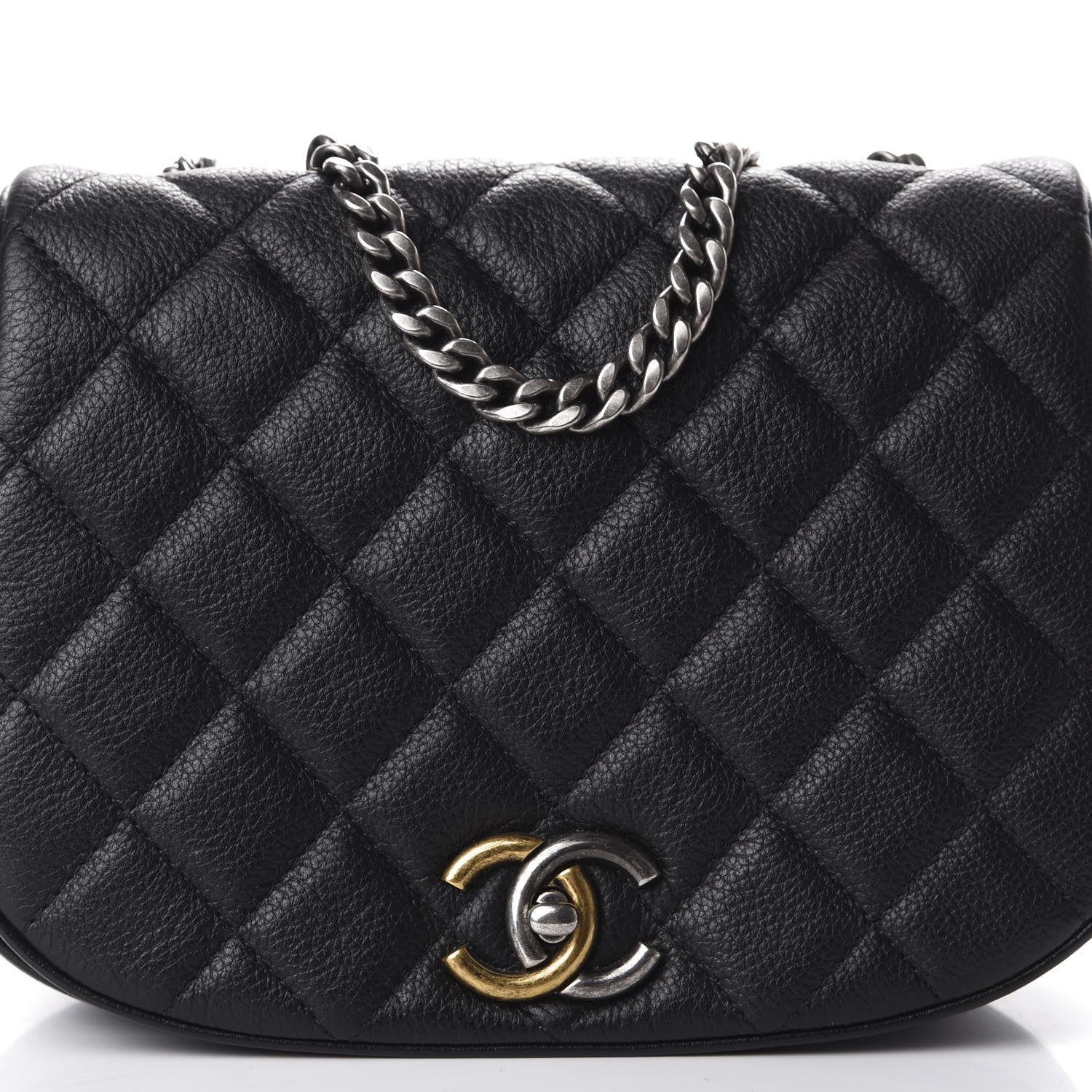 Chanel Calfskin Quilted Small Casual Pocket Messenger Flap Black 9 of 9