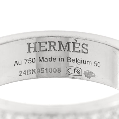 Hermes 18K White Gold Diamond Kelly Ring 50 5.5 4 of 5