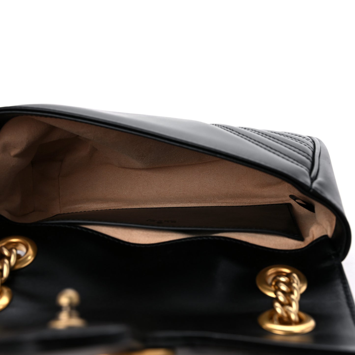Calfskin Matelasse Mini GG Marmont Shoulder Bag Black