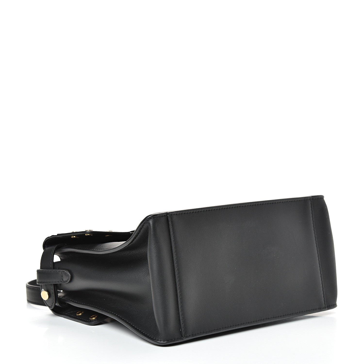 Fendi Vitello Grace Bi-Color FF 1974 Embossed Flip Tote Black Maya 5 of 12