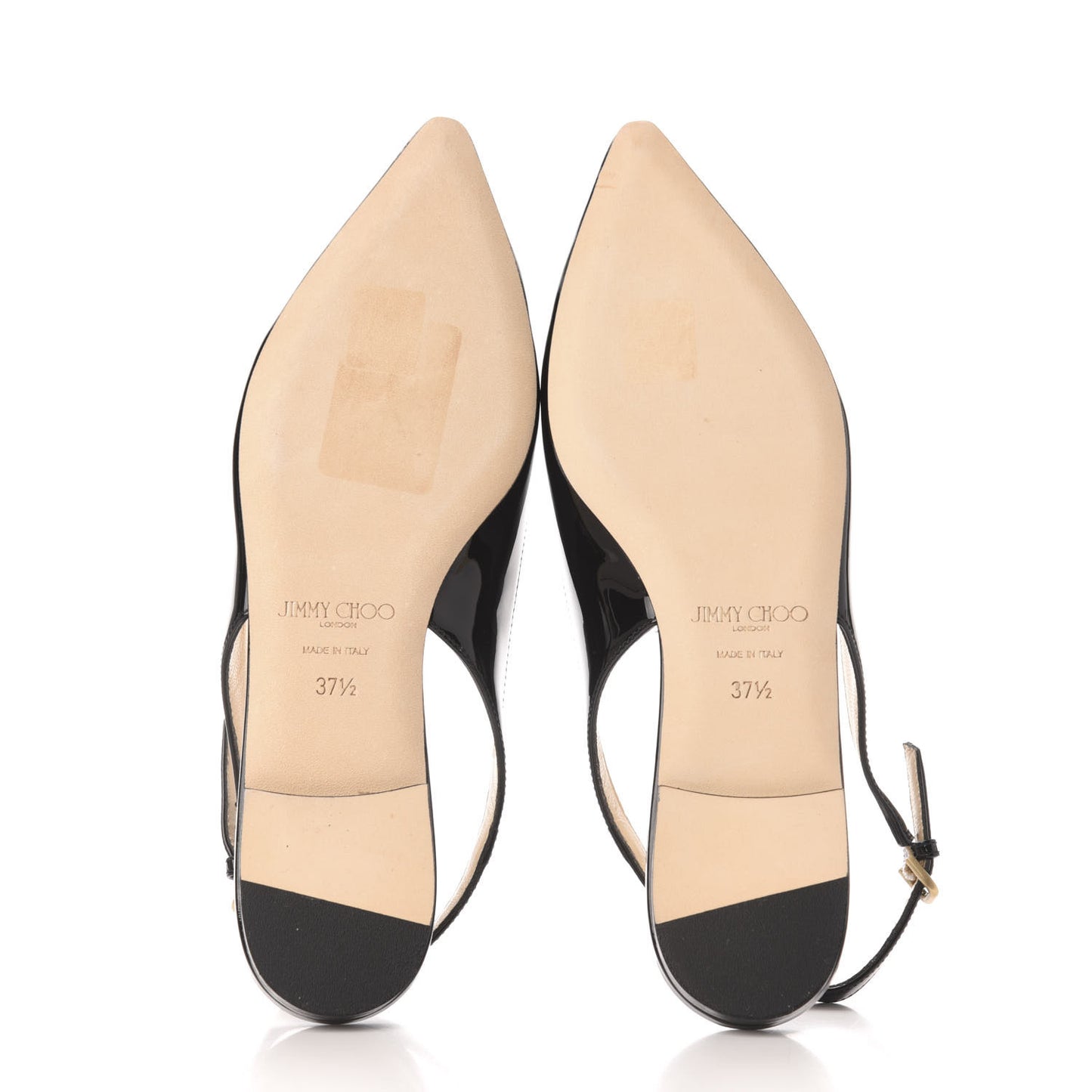 Patent Erin Slingback Flats 37.5 Black