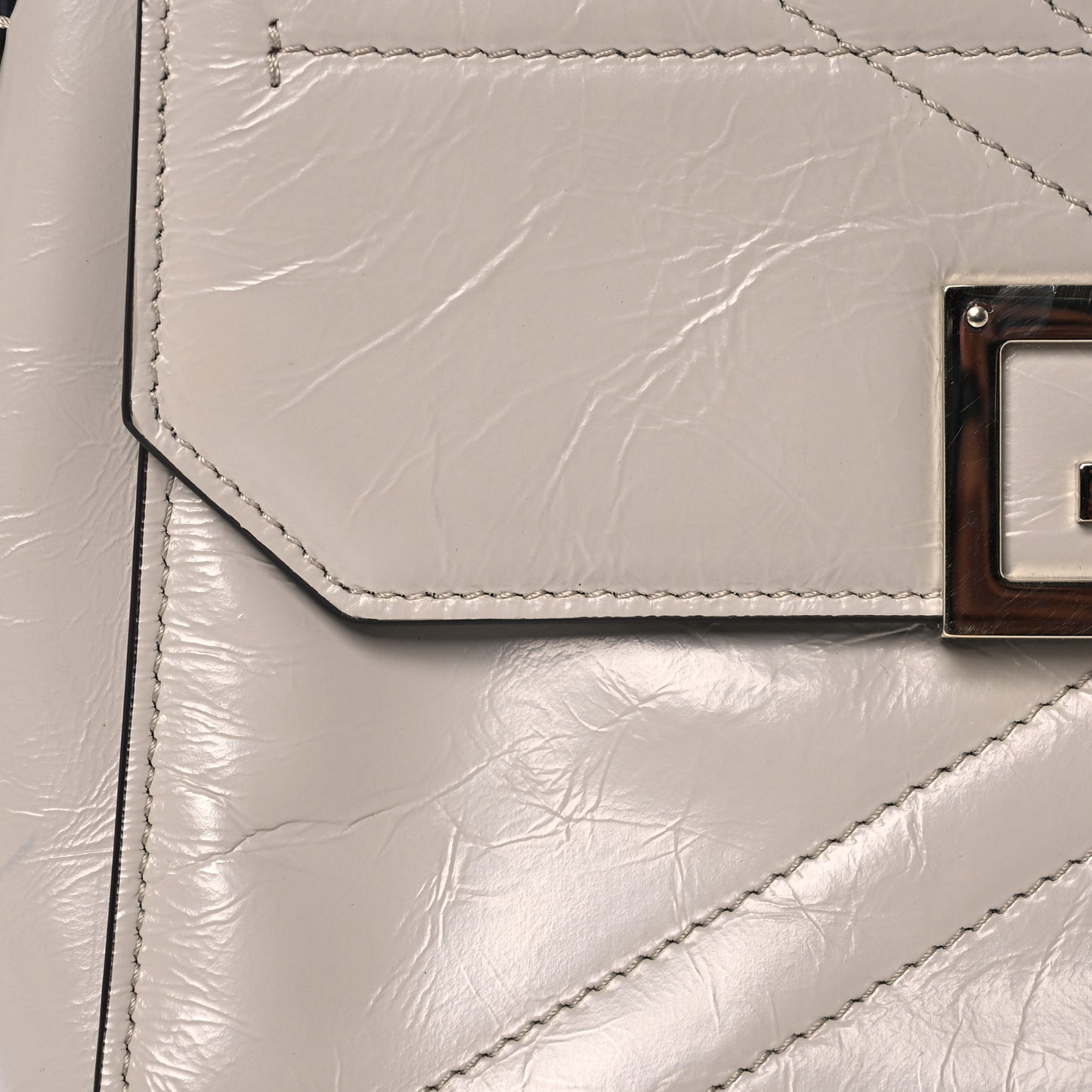 Creased Patent Calfskin Small ID Flap Dune