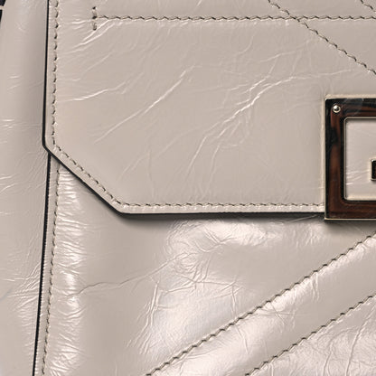 Givenchy Creased Patent Calfskin Small ID Flap Dune 7 of 14