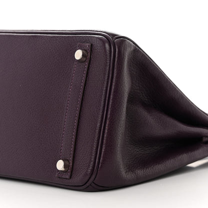 Hermes Chevre Mysore Birkin 30 Raisin 14 of 15