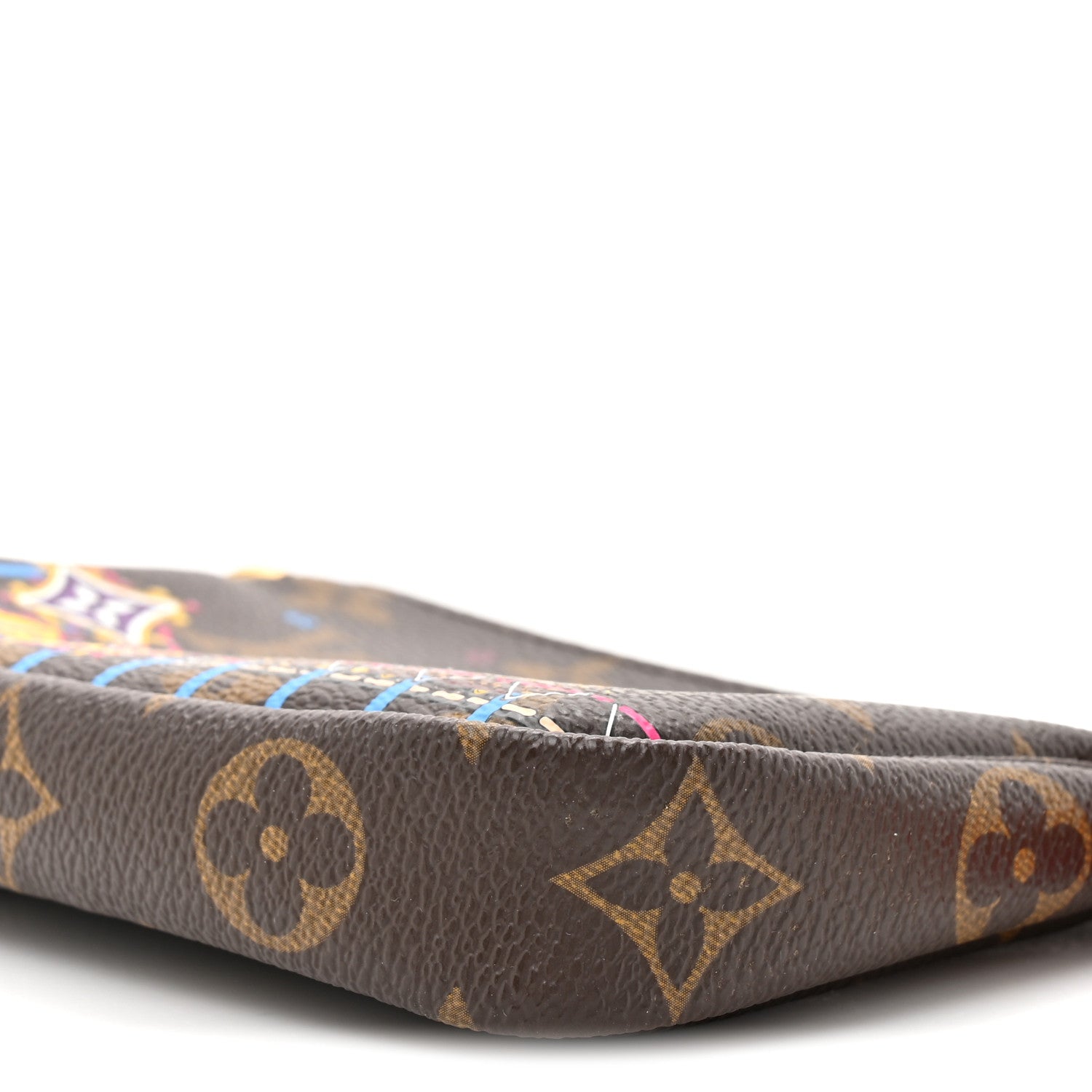 Louis Vuitton Monogram 2020 Christmas Animation Roller Coaster Mini Pochette Accessories Pivoine 10 of 10