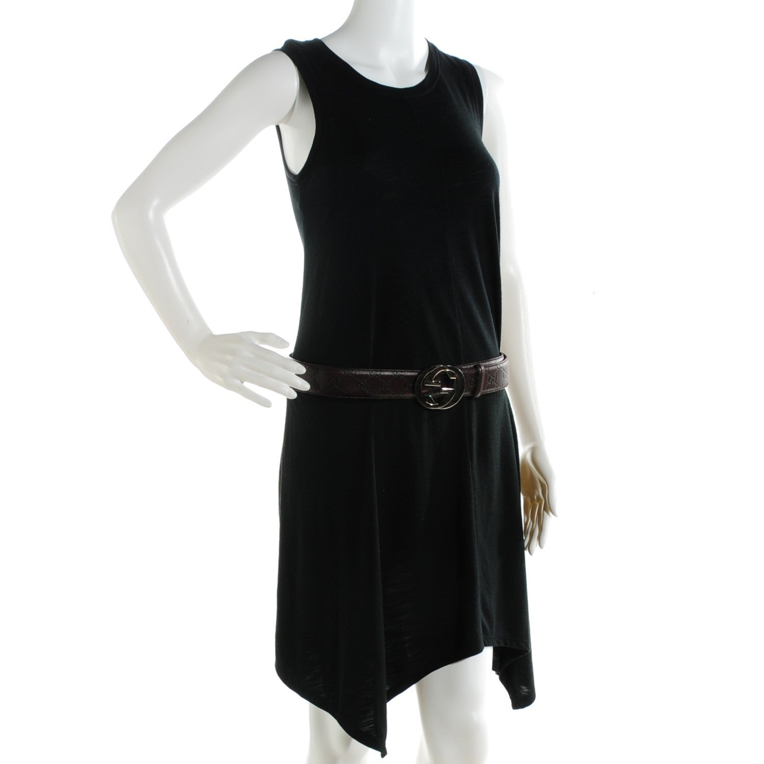 Gucci Guccissima Interlocking G Belt 90 36 Dark Brown 2 of 6
