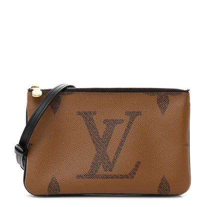 Louis Vuitton Reverse Monogram Giant Double Zip Pochette 1 of 11