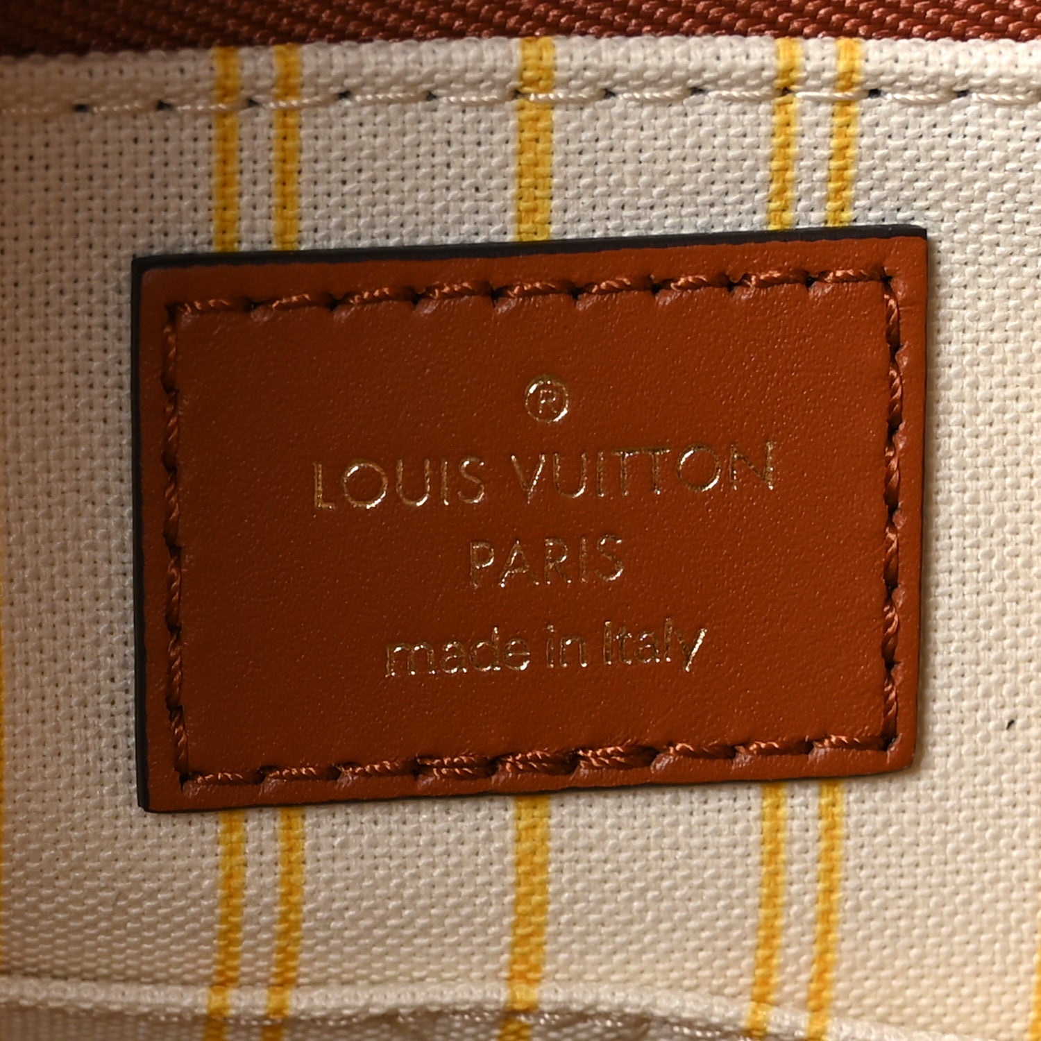 Louis Vuitton Raffia Calfskin Monogram Giant Onthego MM Tan 6 of 9